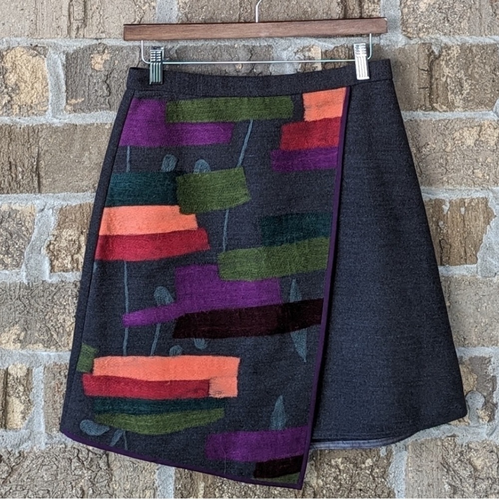 Anthropologie Raoul For Made In Kind Casia Wrap Mini Skirt Size 4